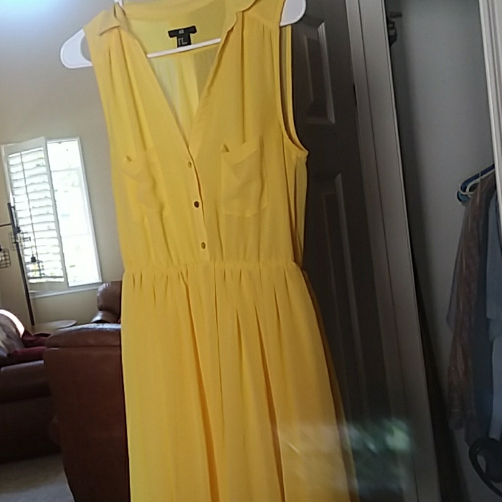 Yellow H&M dress